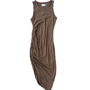 Lovers + Friends Asymmetrical Brown Dress XS
